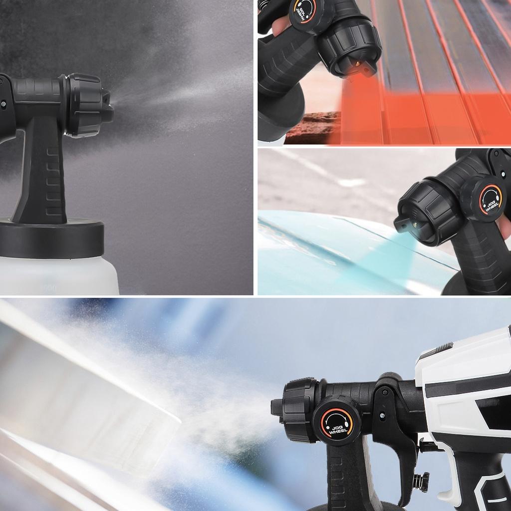 1000ML 21V Electric Cordless Spray Gun High Power Home Electric Paint Sprayer With 3 Nozzle Easy Spraying Perfect for Beginner