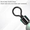 10Pieces Stainless Steel T-Turn 3 Way Fishing Connector Rolling Swivel Fishing Tackle Connector Luminous Beads Attract Fish