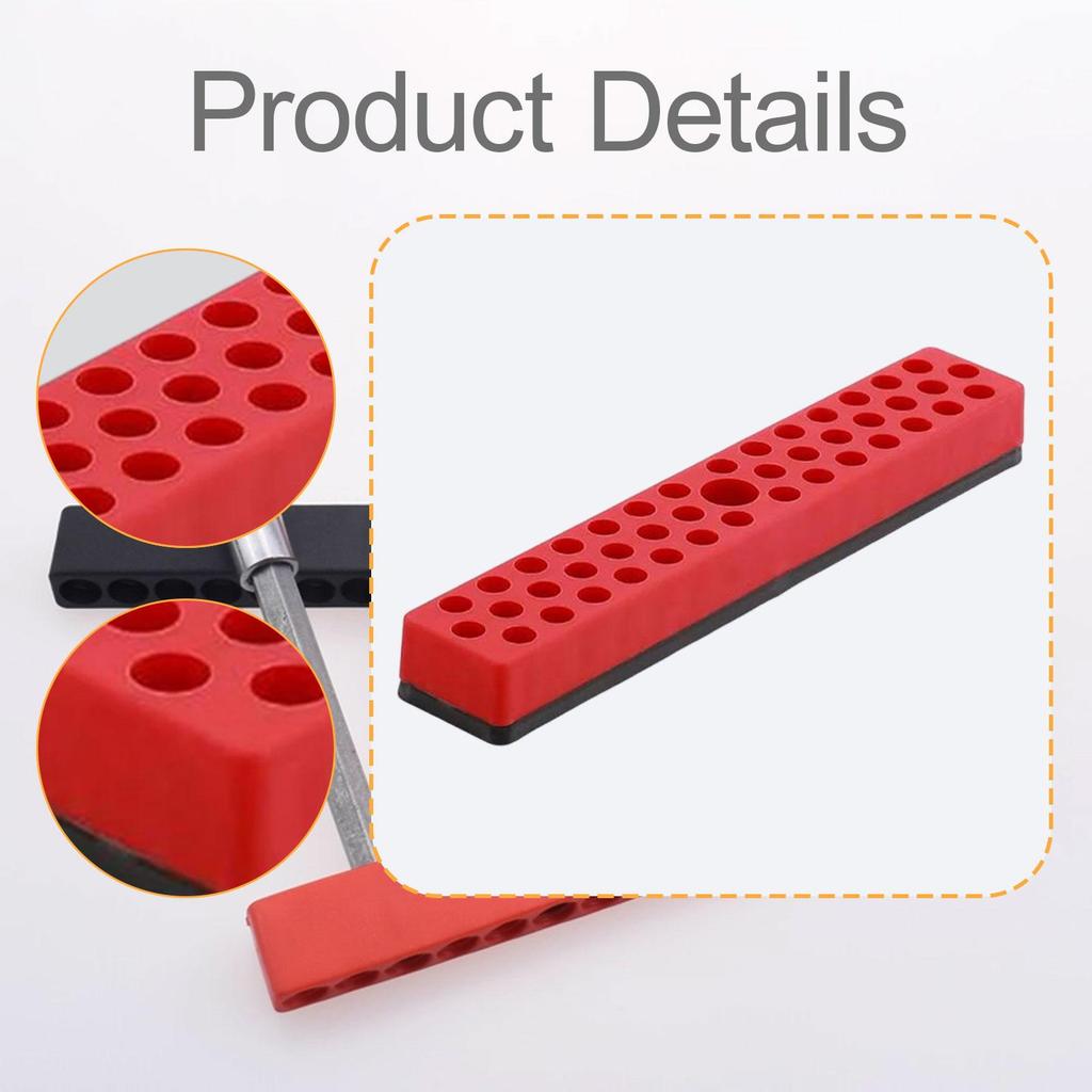 Screw Storage Organizer Magnetic Hex Bit Holder Plastic Drill Bit Storage Rack for Home Office Workshop