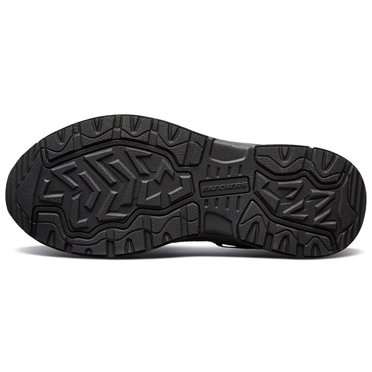 Skechers Lace-Up Shock Absorbing Non-Slip Durable Low-Top Running Shoes Men sneakers Black 51893-BBK