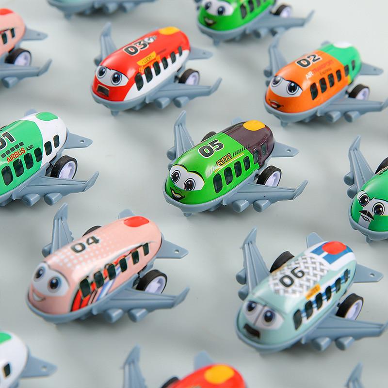Simulation Mini Inertia Cartoon Airliner Children Toys For Childrens Interactive And Cognitive Play