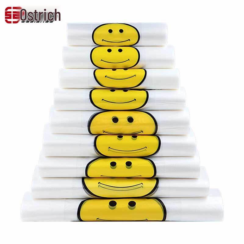 Oustar Thickened Smile Face Plastic Bags