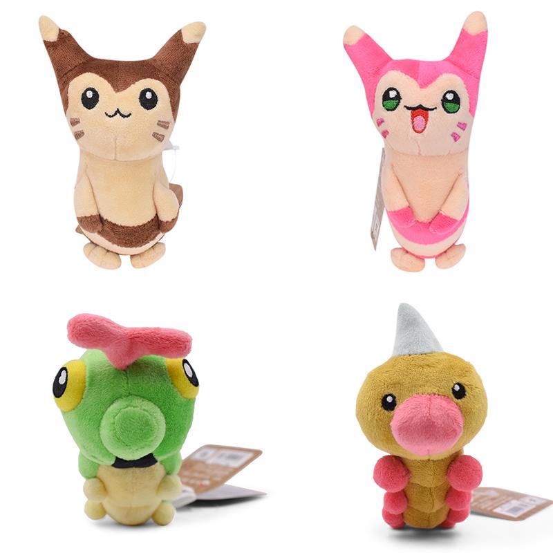 Push Toys Poke Ball Master Great Ultra Ball Shiny Mew Psyduck Furret Peluche Stuffed Dolls Halloween Gifts