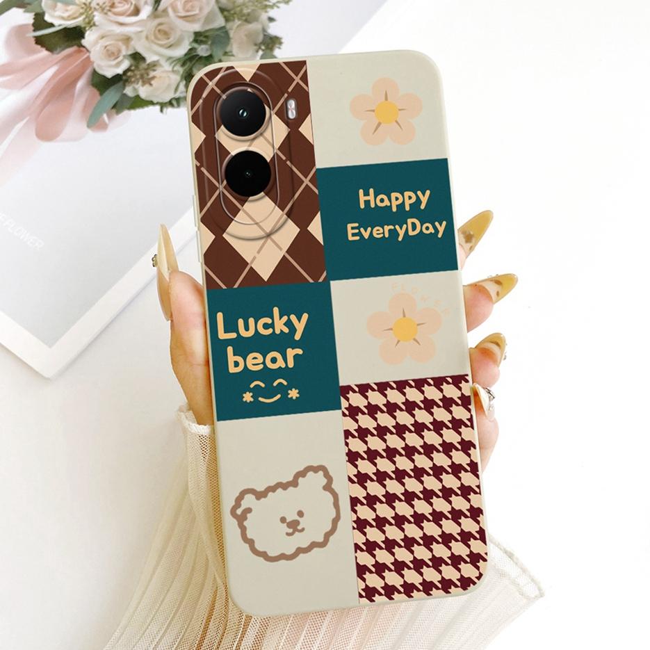 For Xiaomi Poco M7 Plus Case PocoM7 4G Pretty Girl Sunfower Painted Phone Case For Xiaomi Poco M7 Pro PocoM7 Plus 5G Soft Fundas