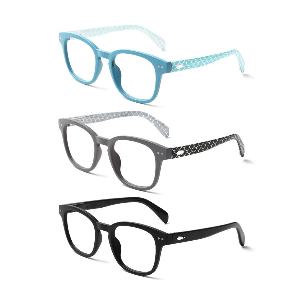 TUREZING Presbyopia Eyeglasse-s Diopter Glasses Blue Light Blocking Men Women Premium Grade Stylish Print Flexible Spring Hinge
