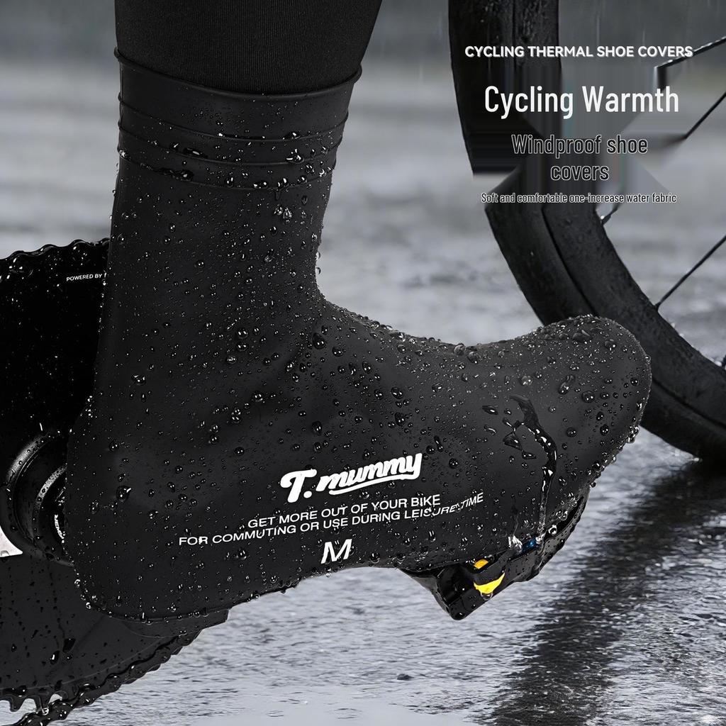Cycling-Specific Windproof Waterproof Non-Slip Warm Silicone Shoe Covers