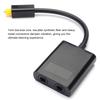 Digital Toslink Fiber Optical Splitter 1 In 2 Out Audio Adapter Compatible for CD DVD Amplifier TV PS3 XBox360 with 1