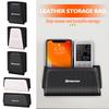FFYE5 Leather Car Door Organizer Phone Sun Visor Glasses Storage Bag For Mercedes Benz W124 W203 VITO Sprinter Viano V-Class R-Class