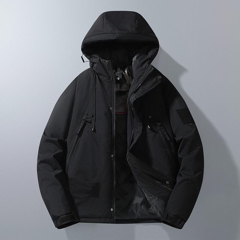 Winter Graphen Baumwollgepolsterte Kleidung Herren Kapuzen Casual Locker Warm Baumwollgepolsterte Kleidung Herren Verdickte Baumwollgepolsterte Jacken Paar