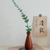 Minimalism Flowerpot Floral Arrangement Tabletop Decor Simple Wooden Vase  Living Room