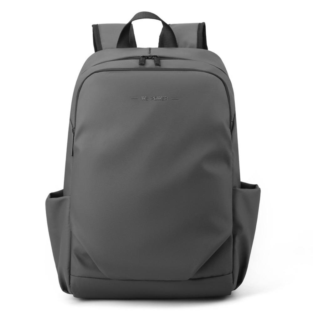 Portable Large Capacity Men Backpack Waterproof Frosted Business Backpack Nylon Casual Laptop Backpack серый