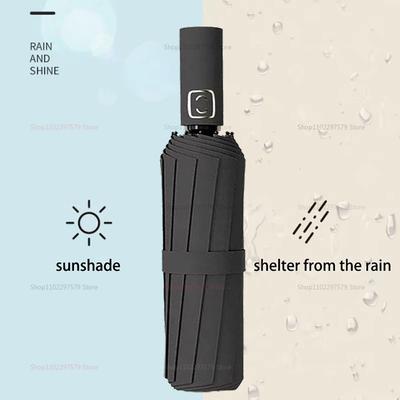 Reinforced 24-Bone Umbrella, Men's Business Strong And Durable Wind-resistant Umbrella, Anti-UV Sunscreen Umbrella Women's Sunny
