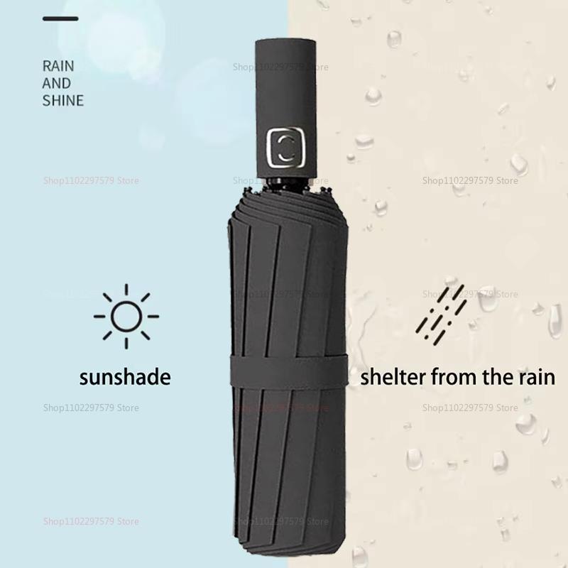 Reinforced 24-Bone Umbrella, Men's Business Strong And Durable Wind-resistant Umbrella, Anti-UV Sunscreen Umbrella Women's Sunny