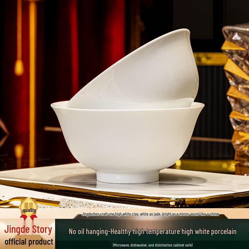 Jingdezhen High White Ceramic Underglaze Bowls