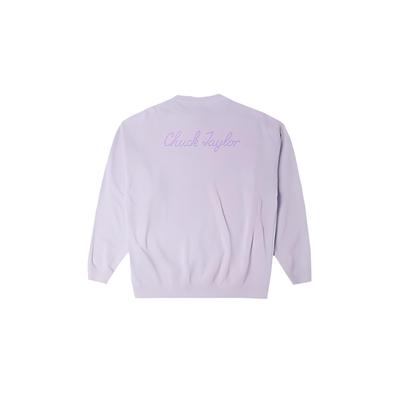 Converse Sweatshirts Unisex Purple Crew Neck Moderate Regular 10024866-A03