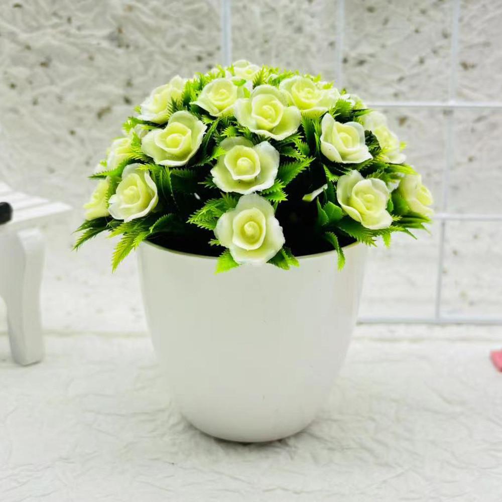 Plastic Indoor Decorative Sphere With Faux Fuchsia Flowers For Office Displays