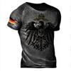 Summer Men's T Shirt 3D Printed American Top Short Sleeve Quick Dry Vintage T Shirt Men's O Neck Pullover Oversized Sportswear