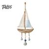 Coastal Porch Hanging Decor Lighted Wooden Wall Ornament, Nautical Fish Shell Starfish Sign with Beach Themed Party Supplies Warm LED Lights,