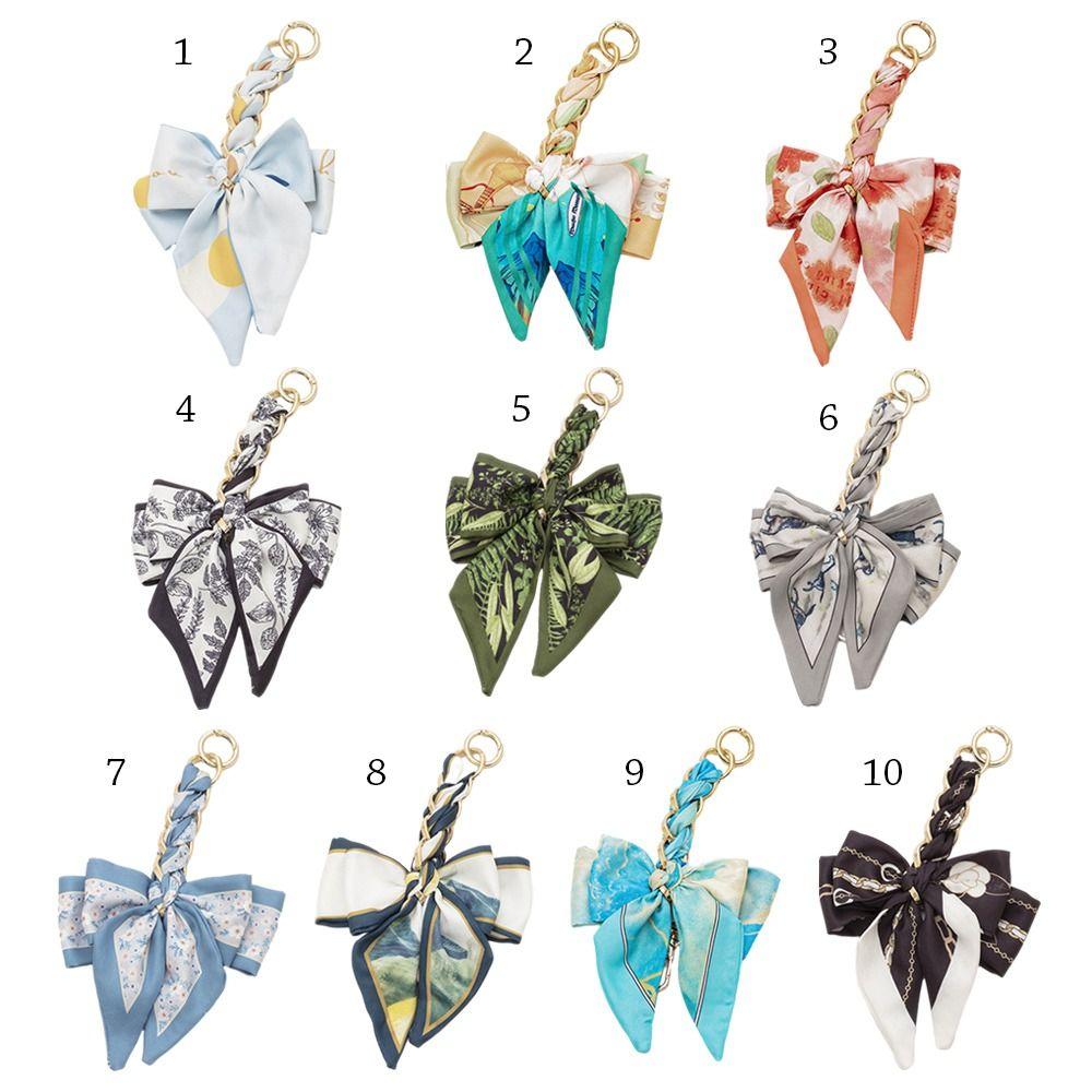 Fashion Weave Bag Chain Soft Creative Bowknot Pendant DIY Charm Bag Accessories