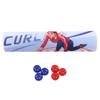 Masa Üstü Curling Oyunu Rulo Yapılabilir İnteraktif Eğitici Rekabetçi Taşınabilir Curling Tahtası Aile
