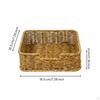 Imitation Rattan Tissue Holder Nordic Style Desktop Organizer Basket Versatile Woven Napkin