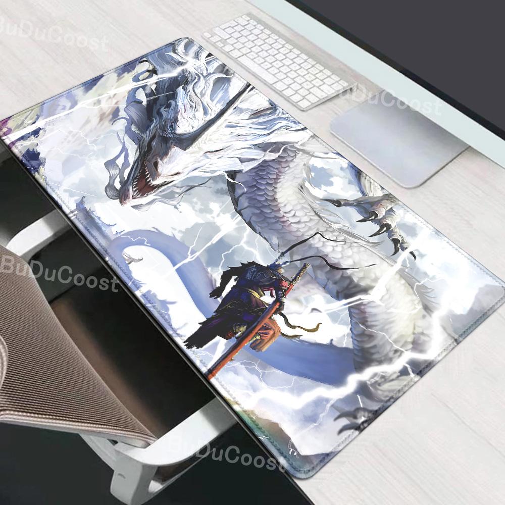 Black Myth Wukong Game Mouse Mats Super Large Anime Desk Pads  Gamer Teclado Game Keyboard Pad Rubber Nonslip LockEdge Mouse Pad