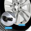 Air Valve Cap, Crown, High-Grade Alloy, for Cars and Motorcycles, Tire Valves, Set of 4, Crown, Black