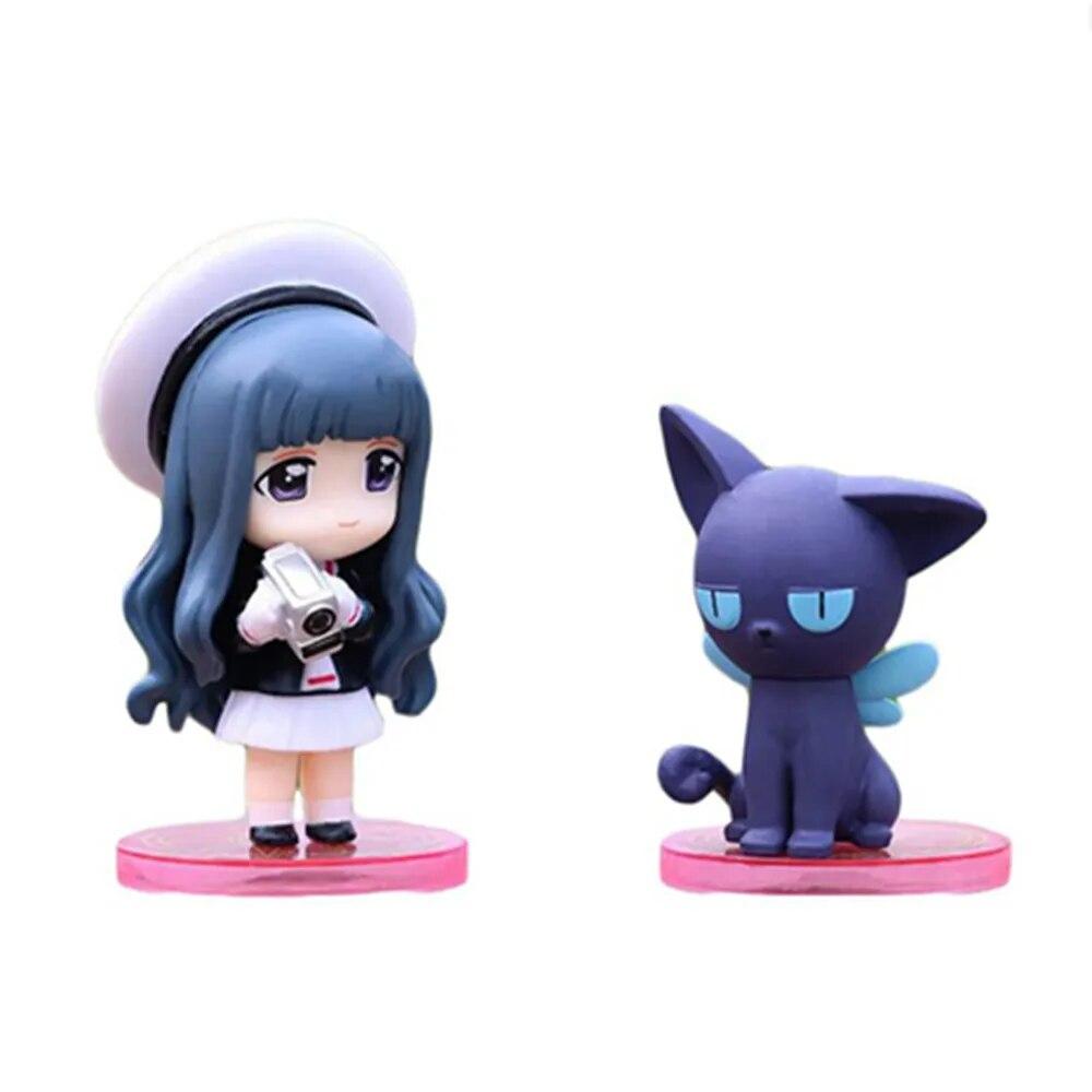 6pcs/set Cartoon Anime Card Captor Sakura Girl Figures PVC Model Collection Kid Gift Toy
