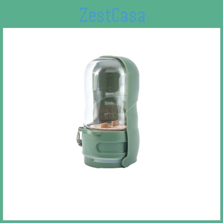 Pet Outdoor Food And Water Dispenser With Portable Pet Material For Dogs And Cats