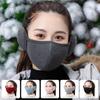 Warm Winter Face Mask With Plush Earmuff Thicken Warm Ear Protection Mask For Men Women