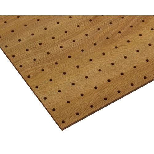 Hikari Woody Board, Perforated Board, 910x600x5.5mm, Oak, 25mm Hole Pitch, PGMBD69-5
