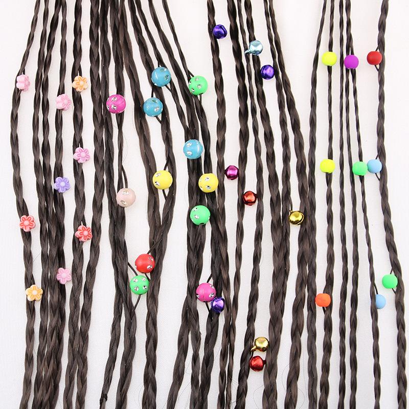 Summer Multicolro Fashion Elastic Hair Band Dimensional Dolls Flowers Rubber Band Hair Accessories Creative Birthday Gifts