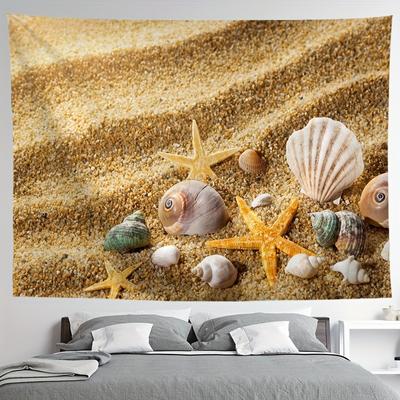 Arazzo da spiaggia, camera da letto, testiera del letto, decorazione da parete, adatto per soggiorno, camera da letto, decorazioni per la casa, decorazioni per la camera