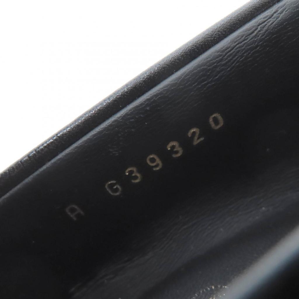 Great CHANEL loafers COCO Mark leather black leather Women 36 22B G39320 Used