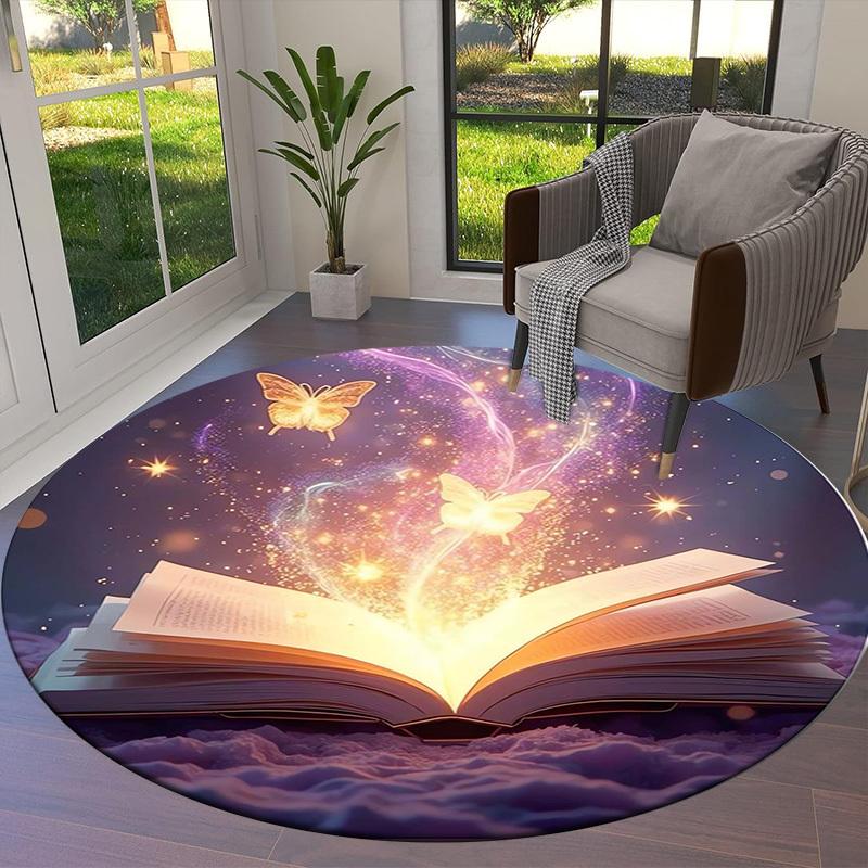 1 peça Tapete de Escritório Capachos para Cadeira Iluminação Mágica Livro Perfeito para Decorar Cadeiras de Escritório, Ou Quartos.YDT337