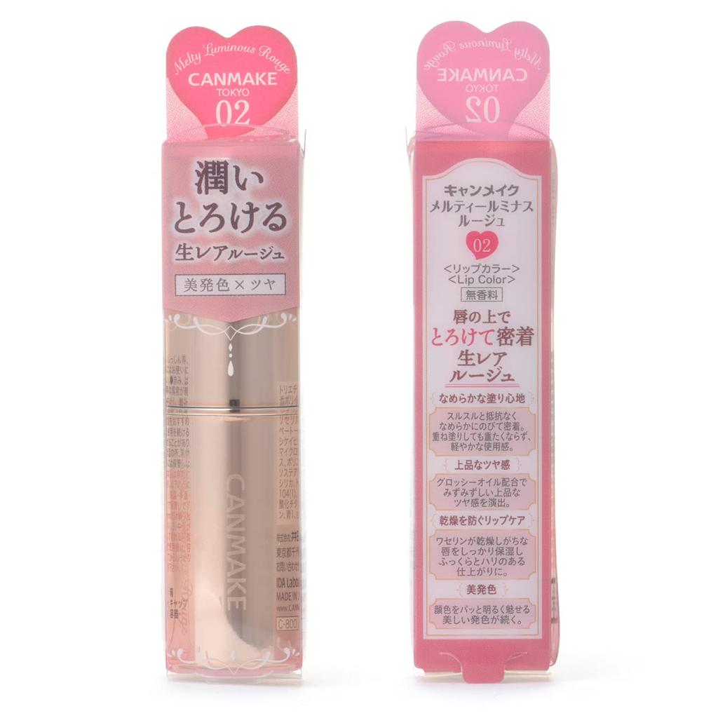 Canmake Melty Luminous Rouge 02 Pinky Red 3.8g