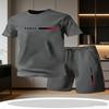 Herren lässiges T-Shirt und Shorts Zweiteiler-Set