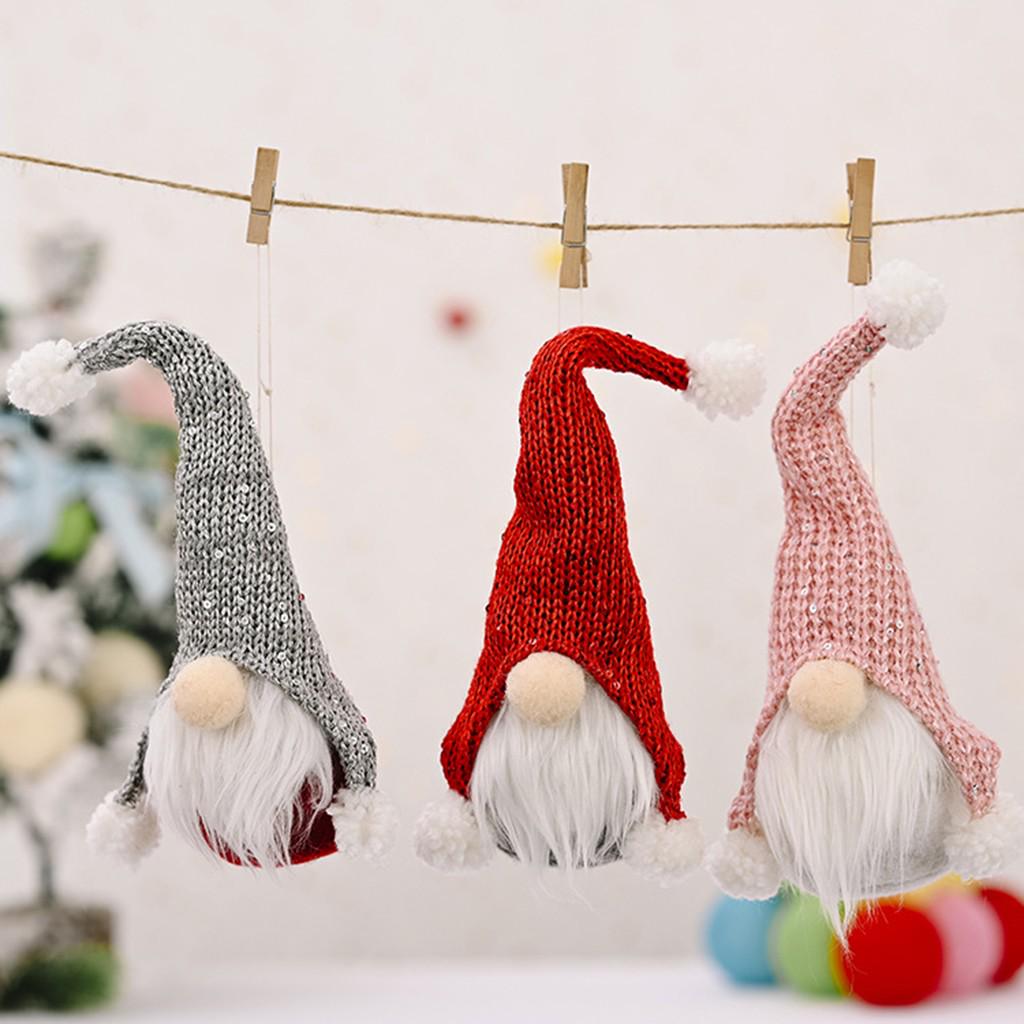 Christmas Forest Old Man Creative New Faceless Doll Plush Doll Pendant