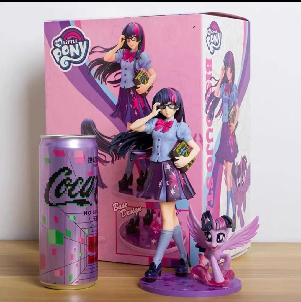 My Little Pony Bishoujo Anime Figure Applejack Fluttershy Mikuo Statue Rainbow Dash Bishoujo Rarity Figurines Doll Gift Toy