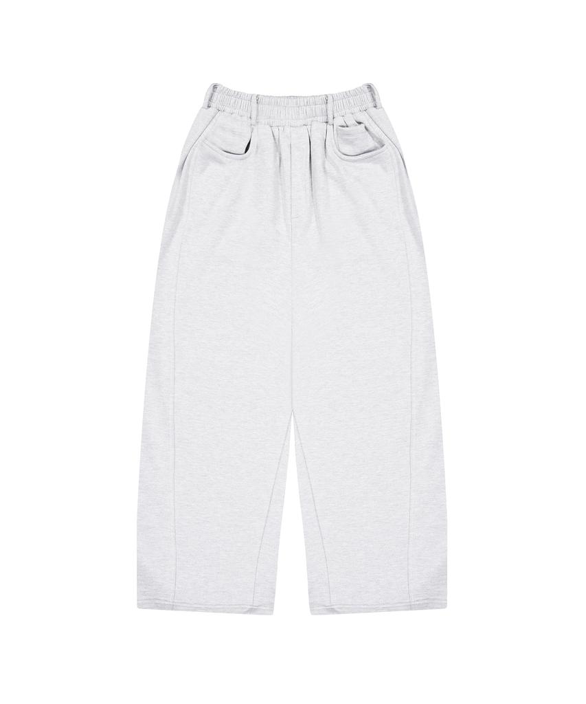 STANDARDERROR [All Seasons Or Fleece-Lined] 87-Stan277 Belted Obi Wide Loose Fit Sweatpants (3 Colors)