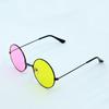 Spamton Deltarune Cosplay Glasses, Anime Boss Plush Yellow Pink Mixed Color Round Frame Sunglasses Cos Prop Halloween