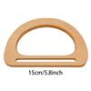 D-Form Holz Tasche Griff Ring DIY Ersatz Handtasche Tote Griffe Geldbörsenrahmen Taschenriemen Gepäck Handgefertigte Taschenzubehör