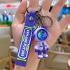 6cm Cartoon Lightning Bear Keychain Cute Astronaut Bear Doll Keyring Bag Pendant Couple Car Keyholder Creative Bag Charm Accessories