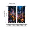 2 pcs, filtering curtains (excluding rods, non-movable, without batteries) Butterfly and Flower for use in bedrooms and living