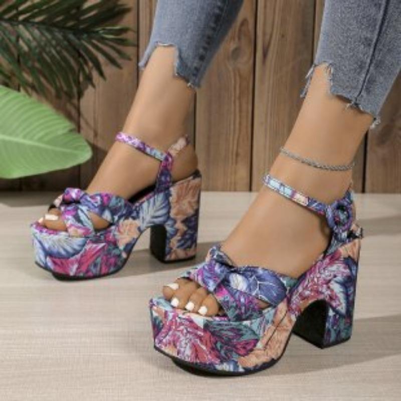 High Heels Women's Shoes Thick-soled Sandals Wedge Heels and Flip-flops