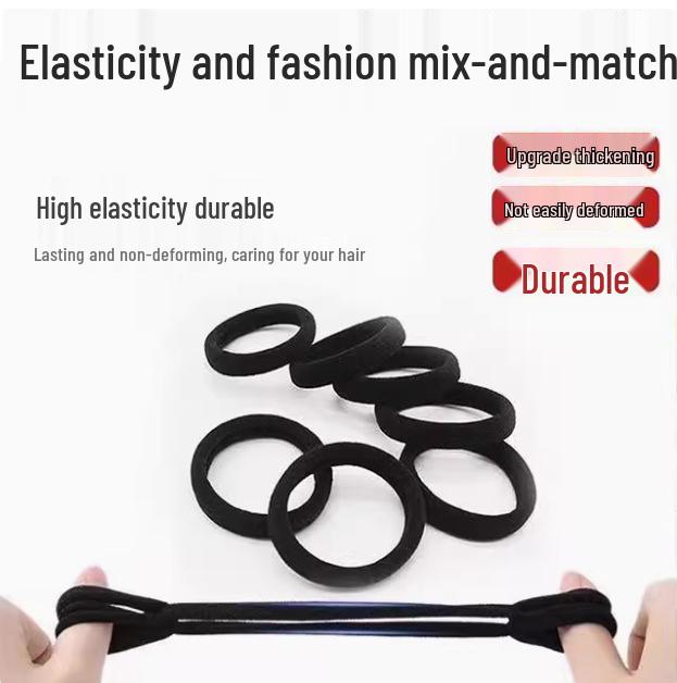Women's High-Elasticity Thick Hair Tie - Seamless & Durable New Style