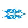 Y4UA Reflective Flame Car Decals Stickers for Scratch Hiding Increased Safety 1 Pair