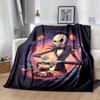 1pc The Nightmare Before Christmas Printing Blanket - Soft, All-Season Throw for Office Blanket, Car, Travel
