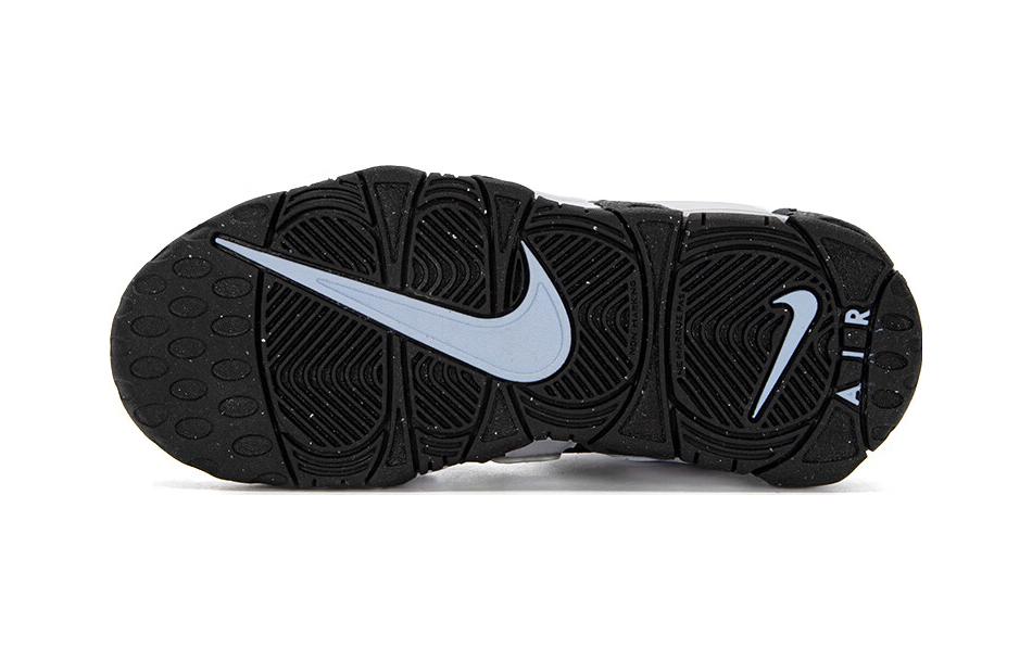 Nike Air More Uptempo Ammortizzazione Mid top Scarpe da Basket per Bambini Nero Bianco Bambini Età 3 7 Anni DQ6201-001