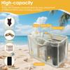 Nylon Mesh Beach Bag Insert Large Capacity Mesh Insert Divider Pouch Breathable Multi Pocket Travel Beach Bag Organizer Insert